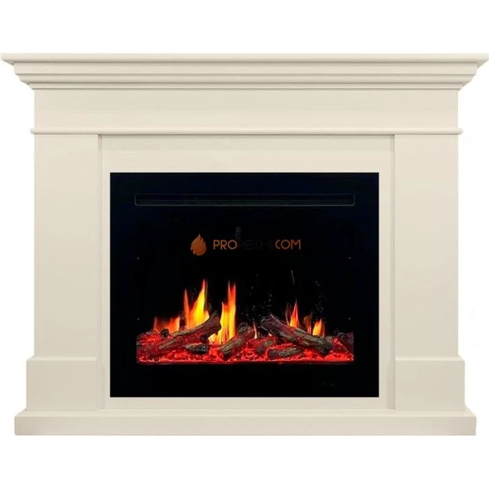 Каминокомплект Royal Flame California - Слоновая кость с очагом 5D V-ART 25