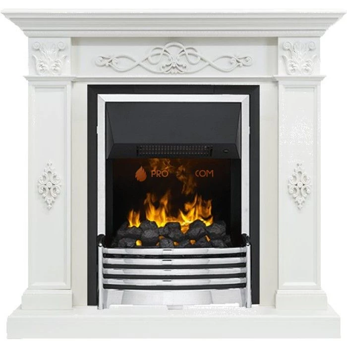 Каминокомплект Dimplex Derby - Белый дуб с очагом Flagstaff