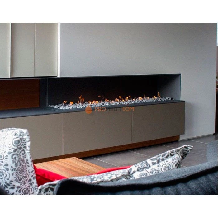 Газовая топка Vero Design Nippon Угловой левый (900x750 мм) D250 мм, горелка VLK burner