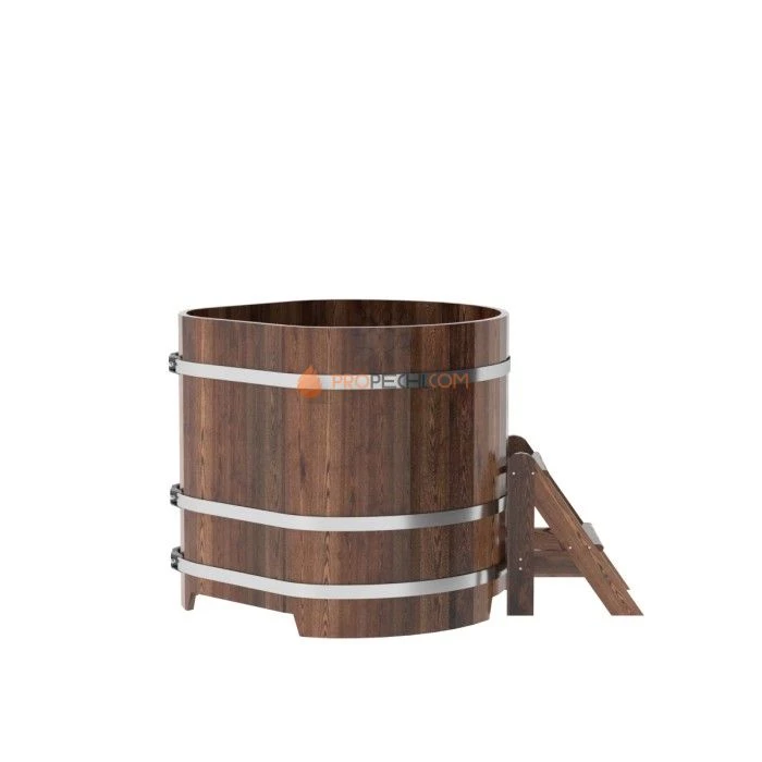 Купель BentWood угловая из мореной лиственницы 1,03х1,03