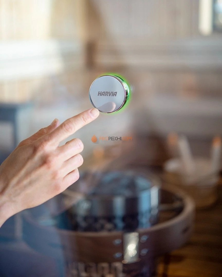 Электрическая печь HARVIA CilindroPlus Spot HPP900400SP PP90 с беспроводным пультом в комплекте