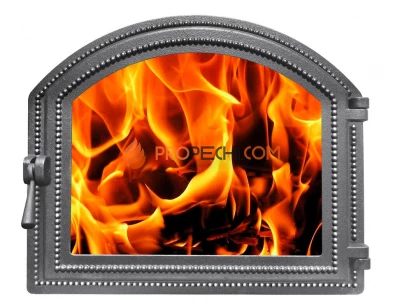 Дверка каминная ВЕЗУВИЙ 217 (Антрацит)