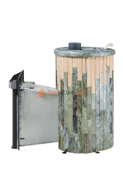 Банная печь Ферингер Малютка Жадеит + "Окаменевшее дерево"