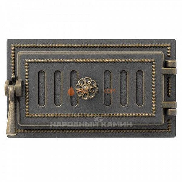 Везувий Дверка поддувальная 236 (бронза) 140x275 мм