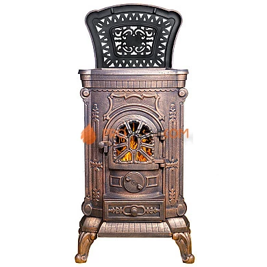 Чугунная печь Везувий А-07 "Медь"