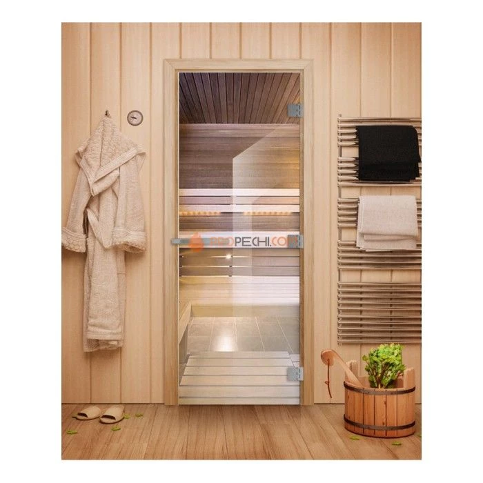 Дверь для бани DoorWood Эталон Прозрачная, 1900x700 мм
