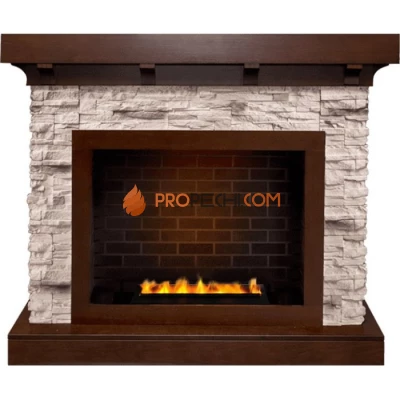 Каминокомплект Dimplex Chalet - Темный дуб/Сланец с очагом Cassette 400 LNH-INT PS (без дров)