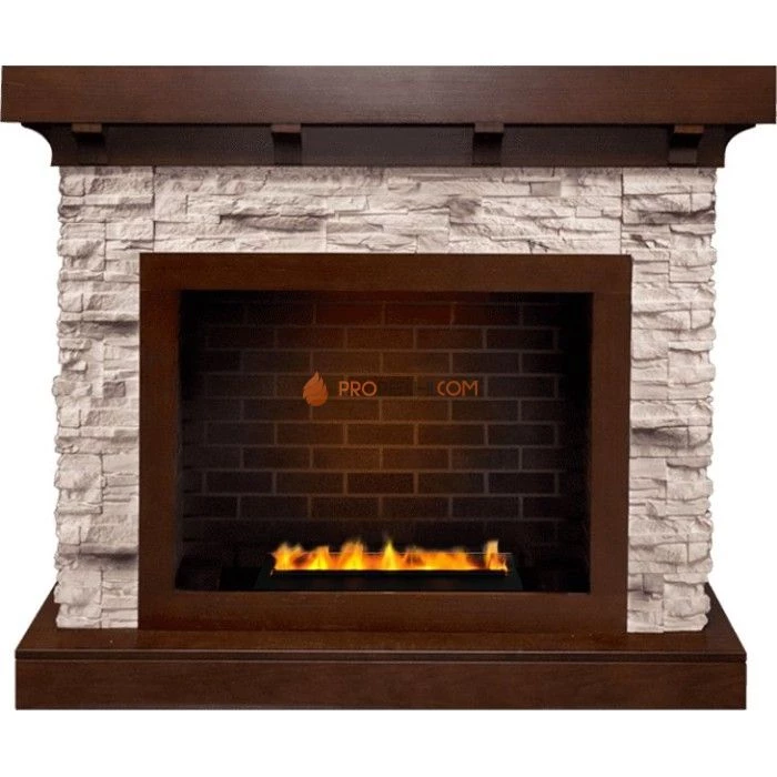 Каминокомплект Dimplex Chalet - Темный дуб/Сланец с очагом Cassette 400 LNH-INT PS (без дров)