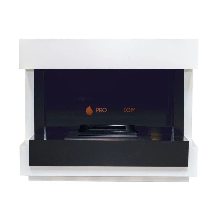 Каминокомплект Dimplex Cube - Белый с черным с очагом Cassette 400 LNH-INT (с дровами)