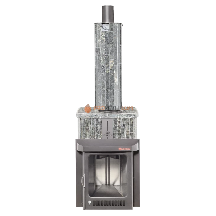 Дровяная печь для бани Ферингер Квадра До 25 м³ - Пироксенит наборный