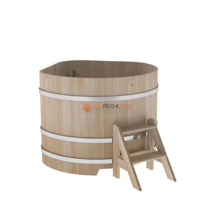 Купель BentWood угловая из кедра 1,31х1,31 премиум