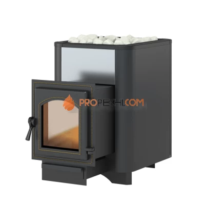 Чугунная печь для бани Везувий Сенсация 16 Антрацит (270)