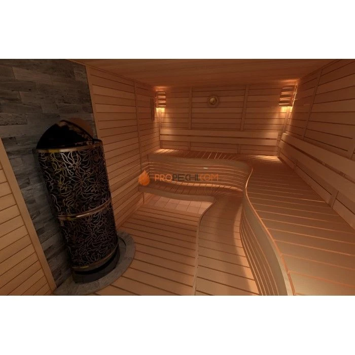 Электрическая печь SAWO DRAGONFIRE Heater King DRFT6-90NS-WL-P-C 9 кВт (пульт и блок мощности докупаются отдельно)