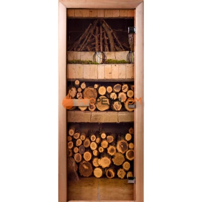 Дверь для бани DoorWood Фотопечать А024, 2000x600 мм