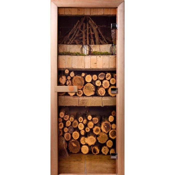 Дверь для бани DoorWood Фотопечать А024, 2000x600 мм