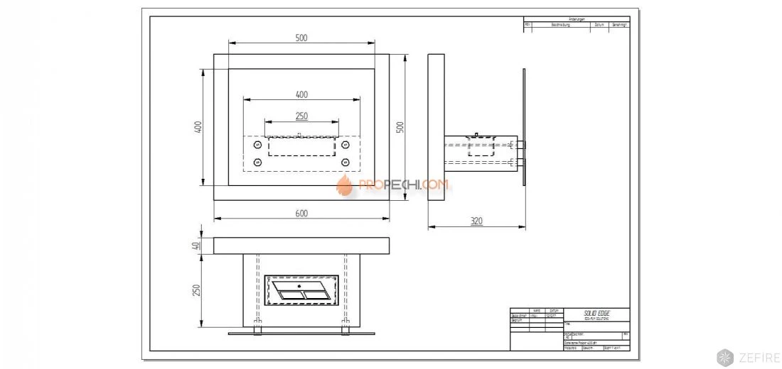 Биокамин Zefire Polakr 600