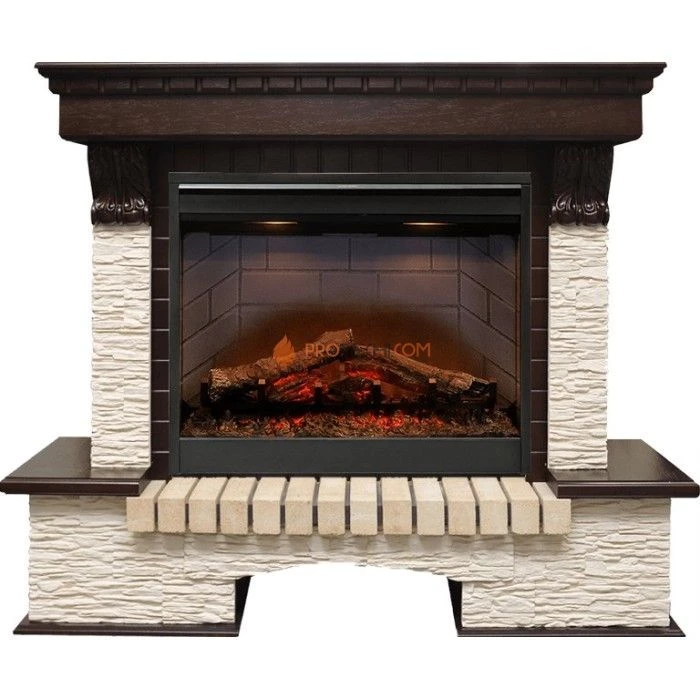 Каминокомплект Dimplex Pierre Luxe - Темный дуб / Сланец мелкий с очагом Symphony 26 inch DF2608-INT