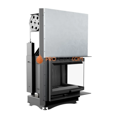 Каминная топка Kratki Maja/P/BS/G (угловое стекло справа,гильотина)