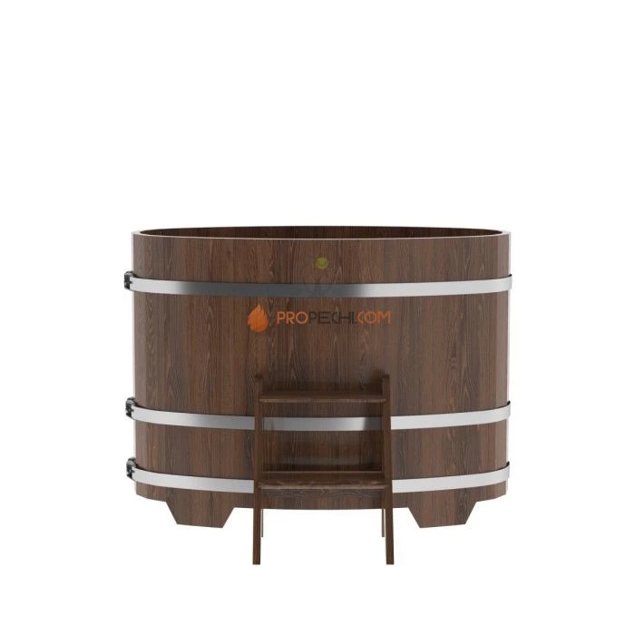 Купель BentWood овальная из мореного дуба 0,69х1,31