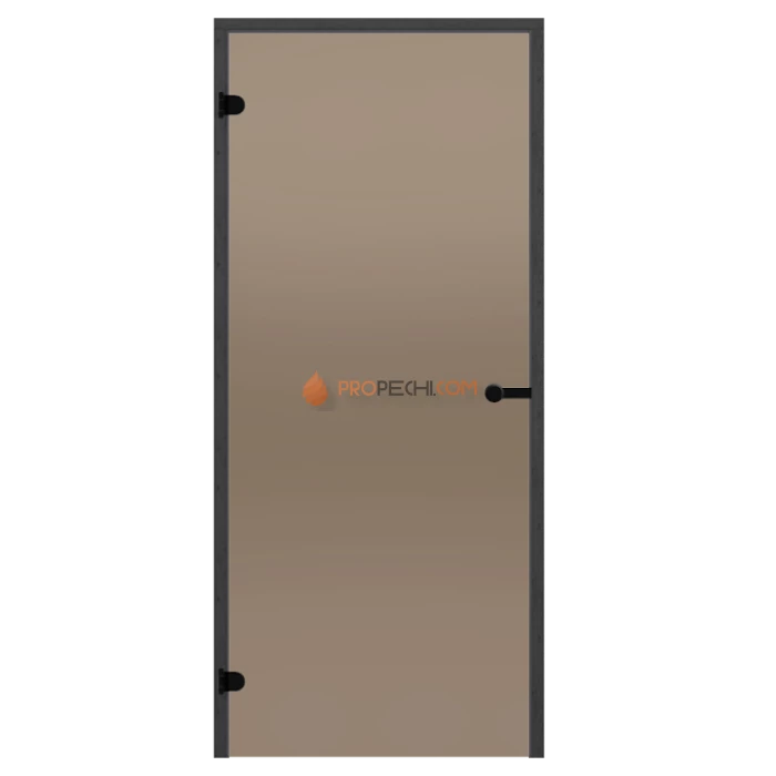 Дверь для бани Harvia Black Line STG 8x19 коробка сосна, стекло бронза