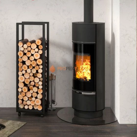 Печь-камин Thorma ATIKA STEEL, черная