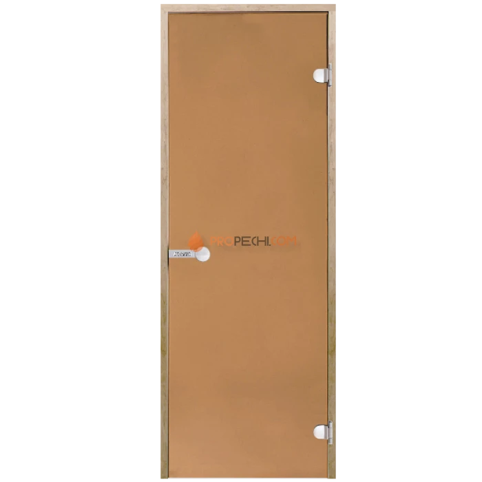 Дверь для бани Harvia STG 7x19 коробка ольха, стекло бронза