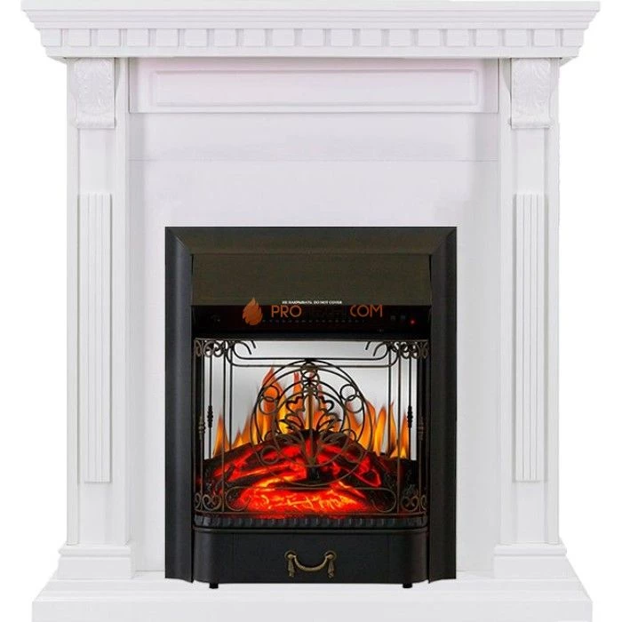 Каминокомплект Royal Flame Orlean - Белый с очагом Majestic FX M Black