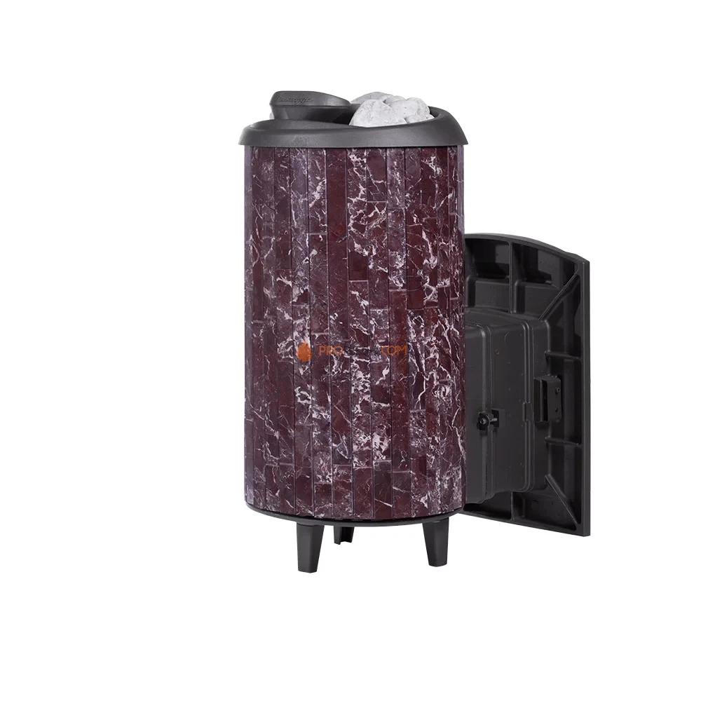 Банная печь Атмосфера XL в ламелях "Россо Леванто" наборный