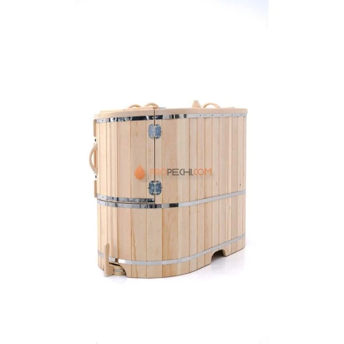 Фитобочка полулежачая НКЗ STANDARD ЛЮКС из кедра, (ШИП-ПАЗ) 115x78x140 см / 40 мм