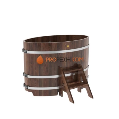 Купель BentWood овальная из мореной лиственницы 0,80х1,42