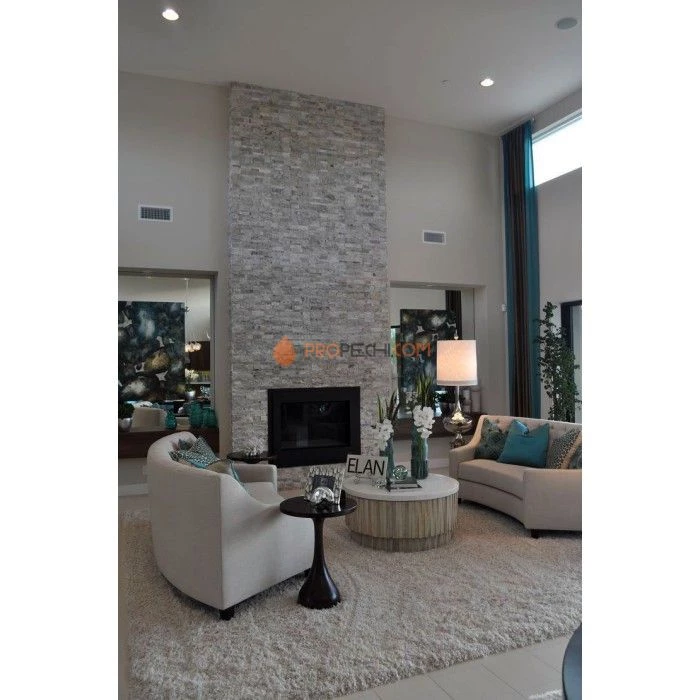 Панель Классик Кварцит Бело-серый (600х150мм) упак. (7шт/0,63м2)