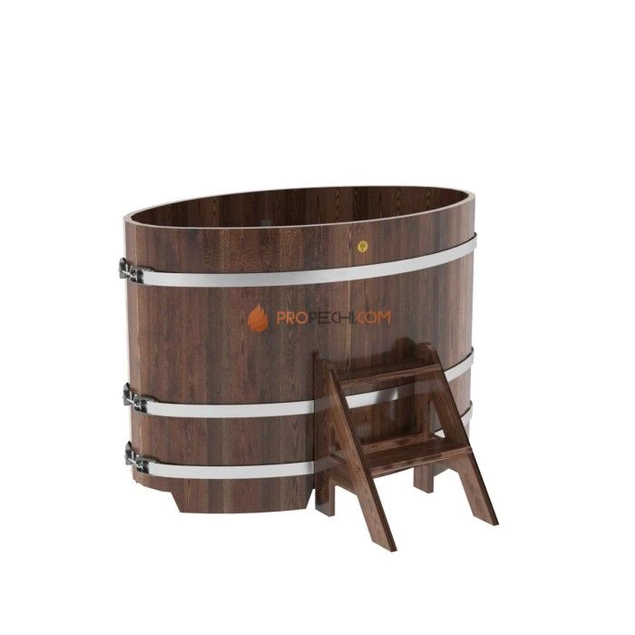 Купель BentWood овальная из мореной лиственницы 0,80х1,42