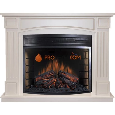 Каминокомплект Royal Flame Boston - Алебастр с очагом Dioramic 28 LED FX