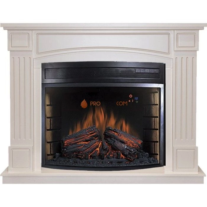Каминокомплект Royal Flame Boston - Алебастр с очагом Dioramic 28 LED FX