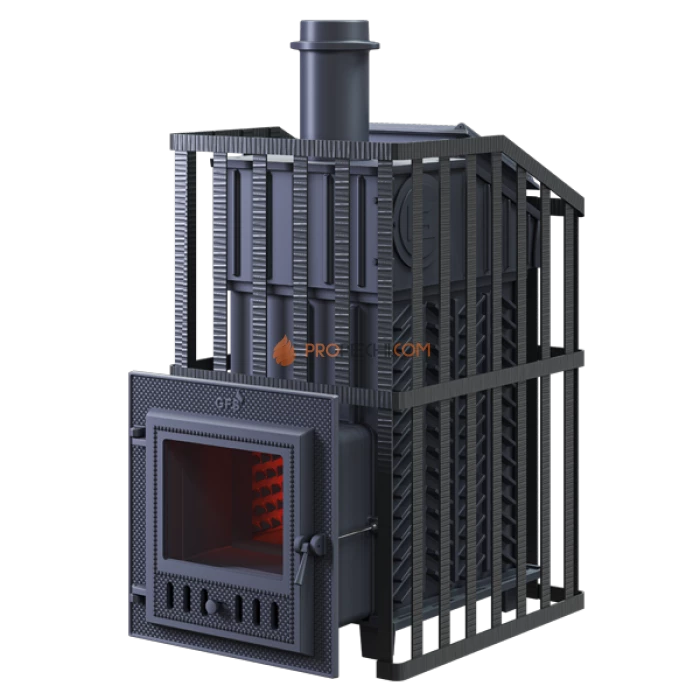 Чугунная печь для бани Гефест GFS ЗК 25М Ураган