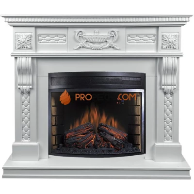 Каминокомплект Royal Flame Corsica - Матовый белый (Высота 1110мм) с очагом Dioramic 28 LED FX