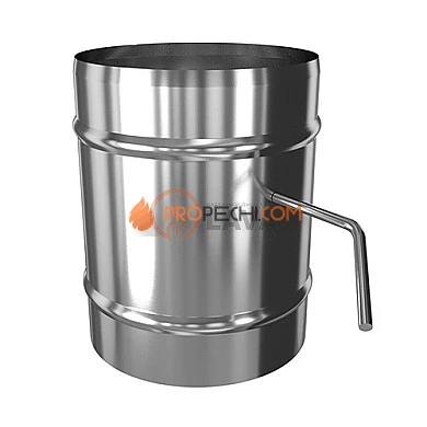 LAVA Шибер ЭЛИТ 115 мм. 304 нерж. (0,8 мм)