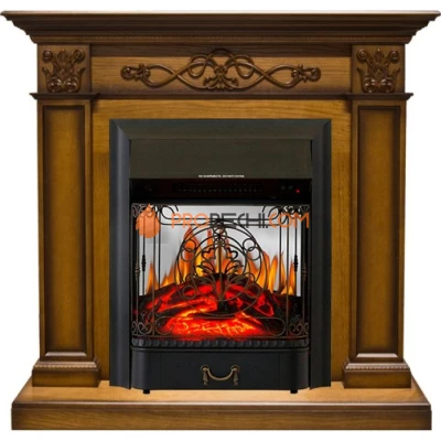 Каминокомплект Royal Flame Verona - Дуб антик с очагом Majestic FX M Black