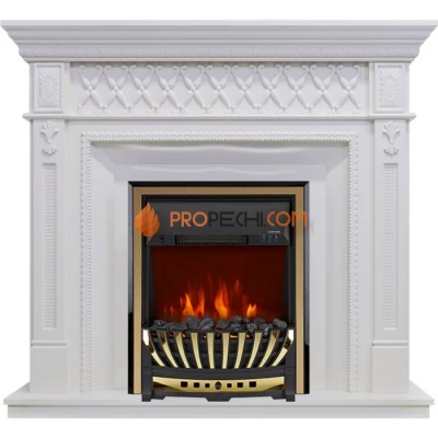 Каминокомплект Royal Flame Alexandria - Белый дуб с очагом Aspen Gold