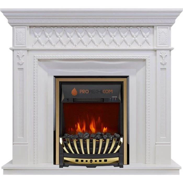 Каминокомплект Royal Flame Alexandria - Белый дуб с очагом Aspen Gold