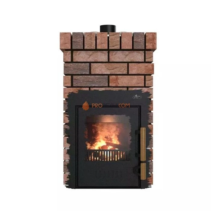 Дровяная банная печь Grill’D Violet Retro Short (Камень 20 кг)