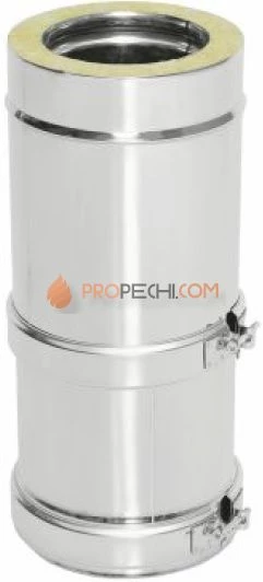 Труба Телескоп Термо L (300-450) ТТТ-Р 310-0.8/304-0.5 D200/300 с хомутом