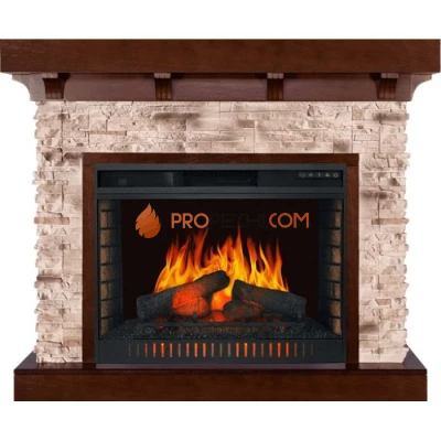 Каминокомплект Royal Flame Chalet - Темный дуб с очагом Vision 30 EF LED FX