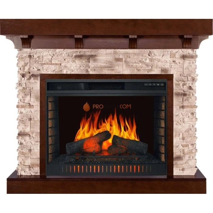 Каминокомплект Royal Flame Chalet - Темный дуб с очагом Vision 30 EF LED FX