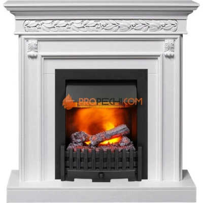 Каминокомплект Dimplex Valletta - Белый (Ширина 1040 мм) с очагом Danville Black FB2
