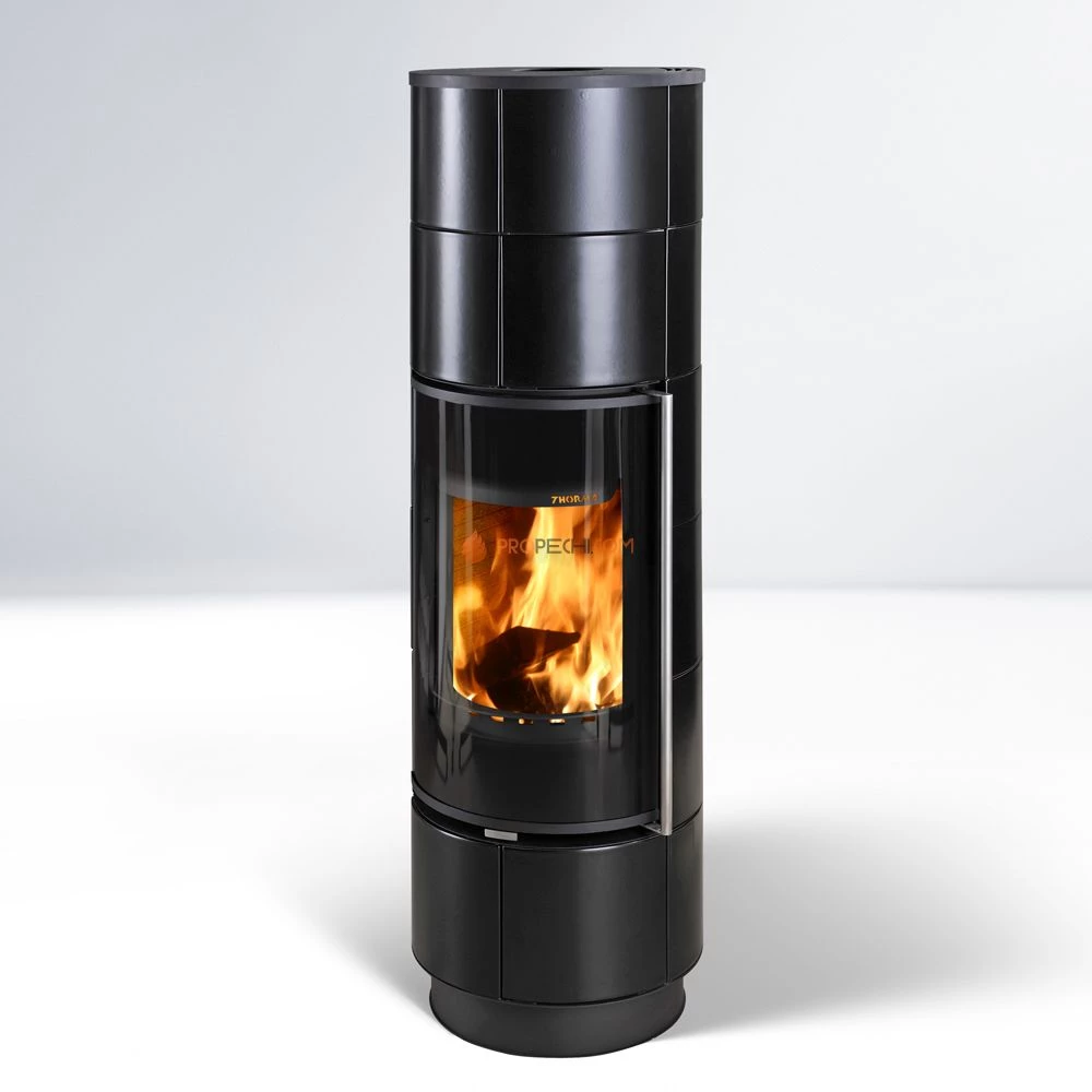 Печь-камин Thorma DELIA Extra Ceramic, черный/черный