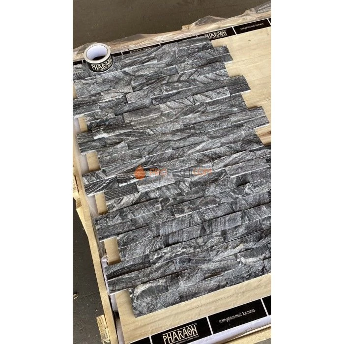 Панель Неоклассик мрамор древесный серый (600х150мм) упак. (6шт/0,54м2)