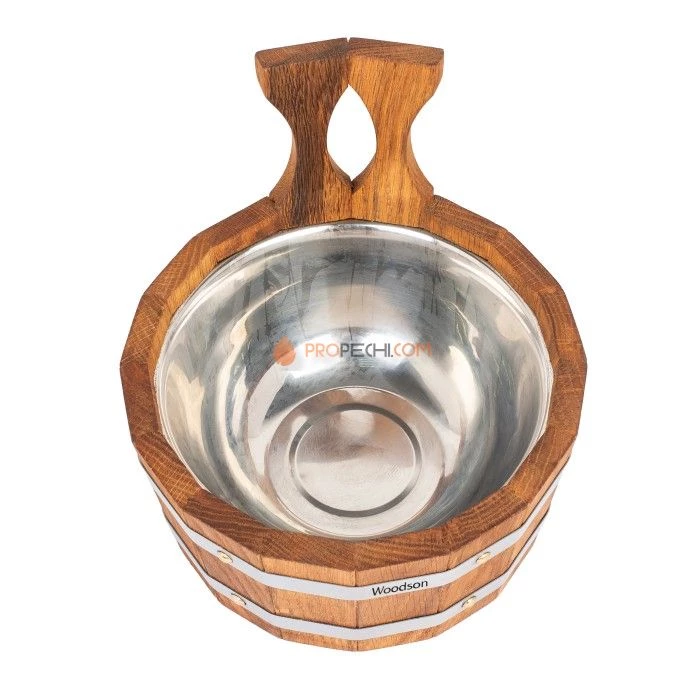 Ковш Woodson с нержавеющей вставкой, 2 л, дуб