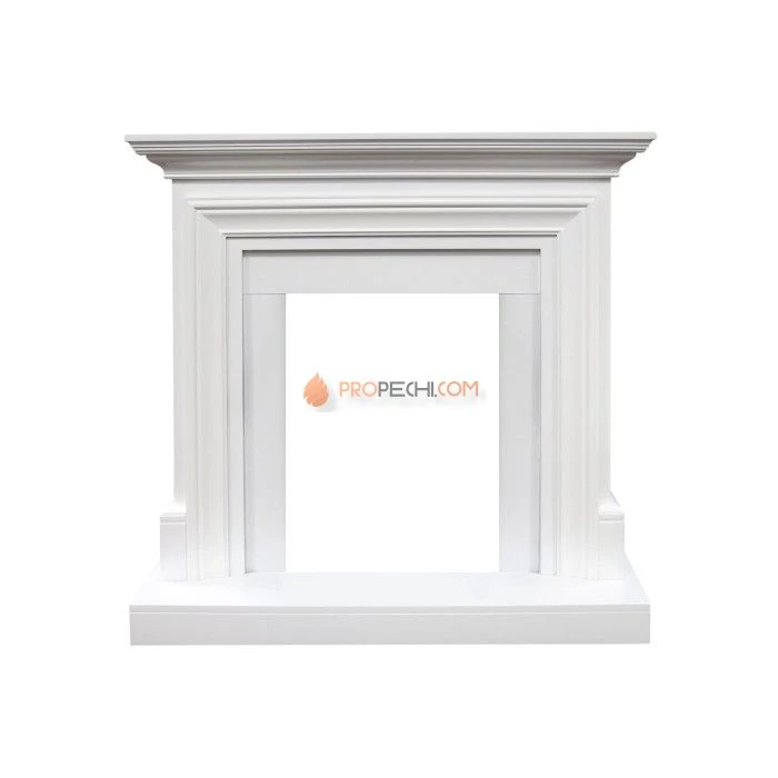 Каминокомплект Royal Flame Bradford - Белый с очагом Fobos FX M Black