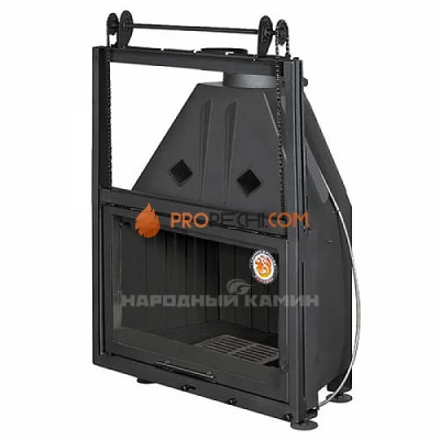 АЛЬФА 800КВ с контргрузом черный шамот